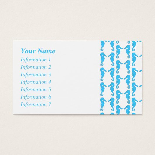 Blue Seahorse Pattern (Front)
