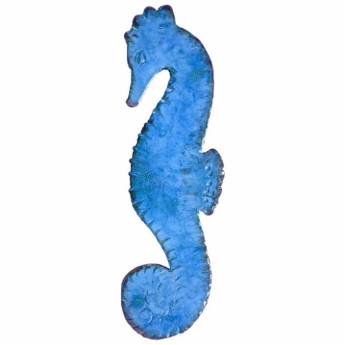 Blue Seahorse Sculpture