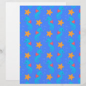Blue Seahorses And Starfish Pattern (Front/Back)