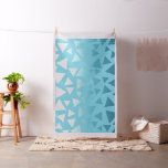 Blue Seamless Triangles Pattern Fabric