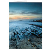 Blue seascape at sunset, California (Front)