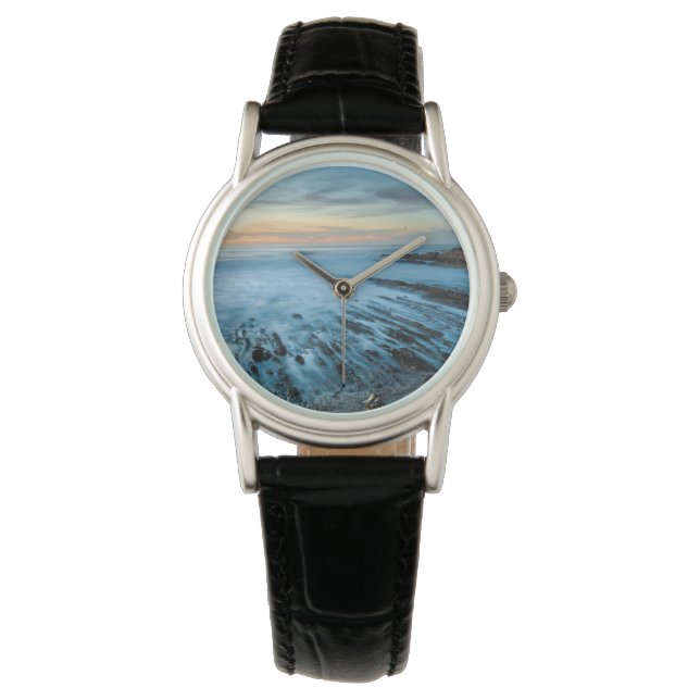 Blue seascape at sunset, California Watch (Front)