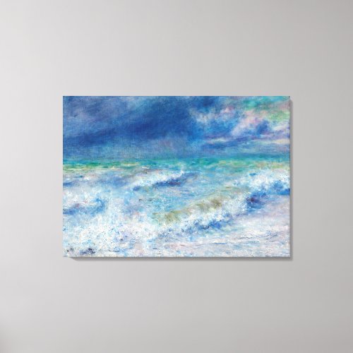 Blue Seascape by Renoir Canvas Print