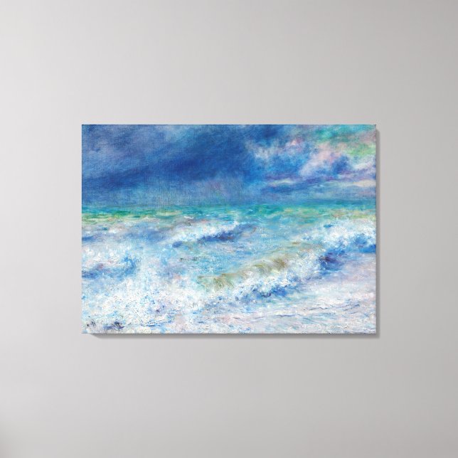 Blue Seascape by Renoir Canvas Print (Front)