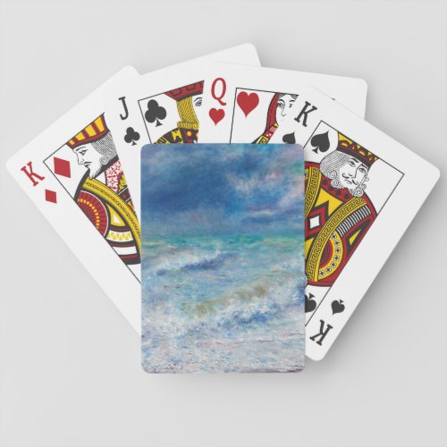 Blue Seascape by Renoir Poker Cards