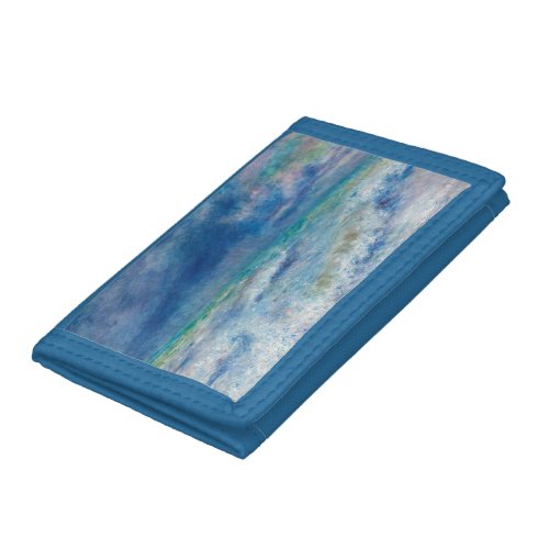 Blue Seascape by Renoir Trifold Wallet