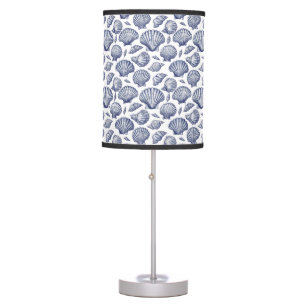 Blue Seashell Clam Shell Beach Nautical Decor Lamp