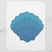 Blue Seashell Mosaic (Front/Back)