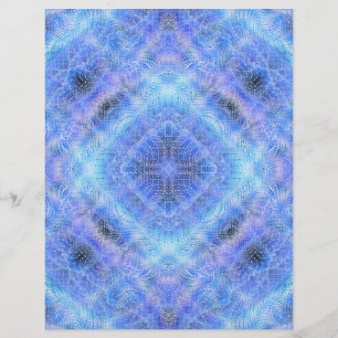 Blue Serene Gardens Bulk Scrapbook Paper Pages