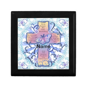 Blue Serenity Cross Gift Box