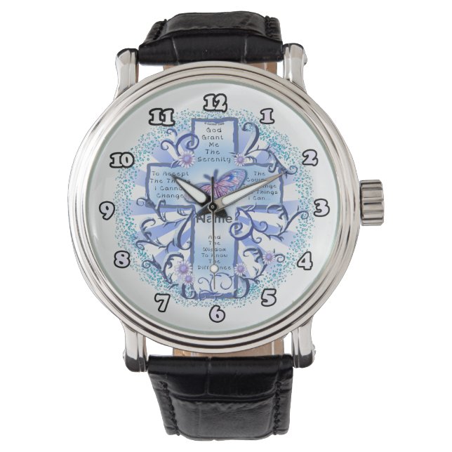 Blue Serenity Cross Watch (Front)