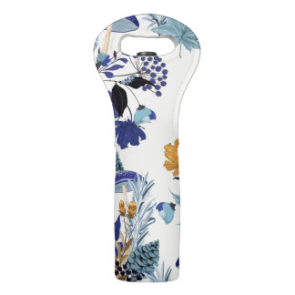 Blue Shade Autumn Garden Wine Bag