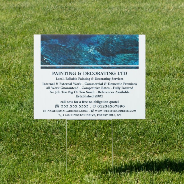 Blue Shade, Painter & Decorator Advertising Sign (Insitu)