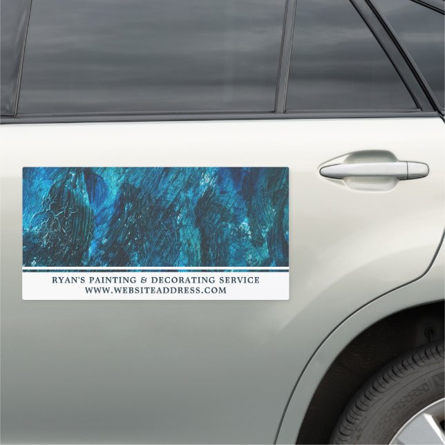 Blue Shade, Painter & Decorator Car Magnet (In Situ)