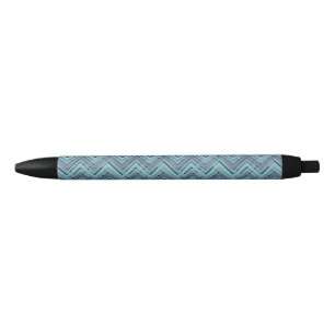 Blue shades chevron pattern pen