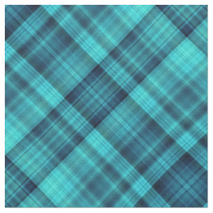 Blue shades tartan fabric