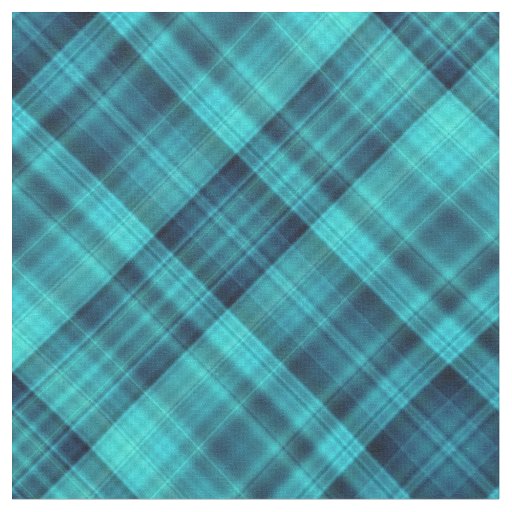 Blue shades tartan fabric