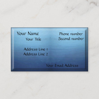 Blue Shading Business Card