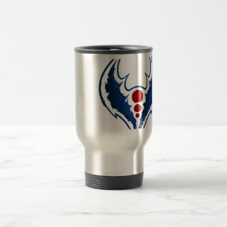 blue shadow crest travel mug