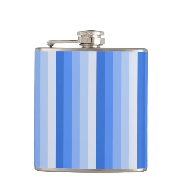 Blue shadow stripes flask (Front)