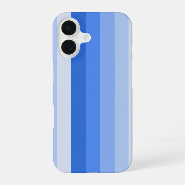 Blue shadow stripes iphone case (Back)