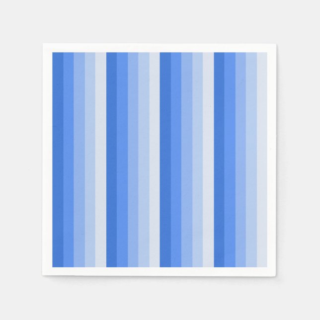 Blue shadow stripes napkins (Front)