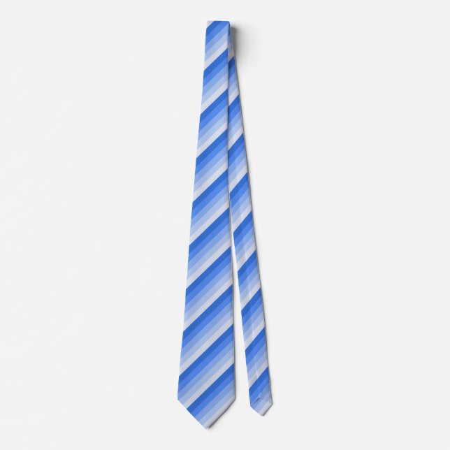 Blue shadow stripes neck tie (Front)