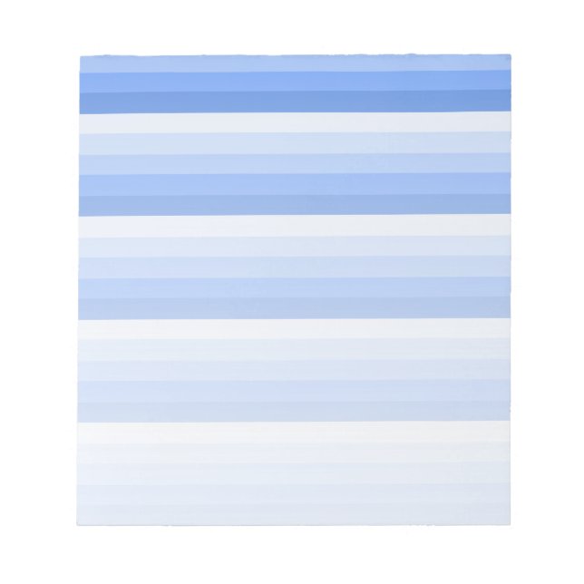 Blue shadow stripes notepad (Front)