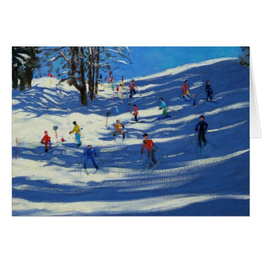 Blue shadows Morzine Cards (Front Horizontal)