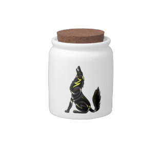 Blue Shadows (The Howling Wolf) Candy Jar