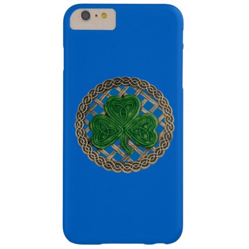 Blue Shamrock On Celtic Knots iPhone 6 Case