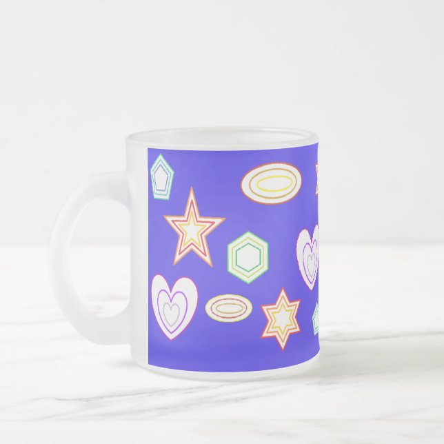 Blue Shapes mug (Left)