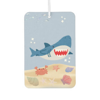 Blue shark car mat  air freshener