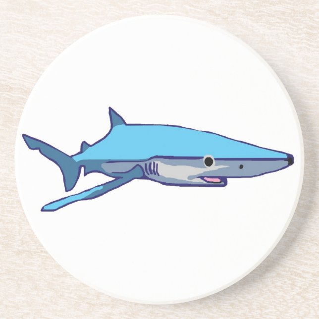 Blue-Shark coaster (Front)