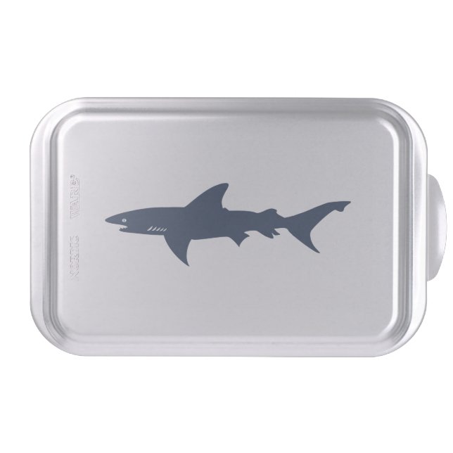 Blue Shark for Swimmer or Diver Cake Pan (Front)