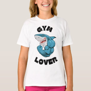 Blue Shark Gym Lover – Fitness with Power 2025 T-Shirt