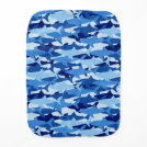 Blue Shark Pattern Burp Cloth Blue Shark Pattern Burp Cloth