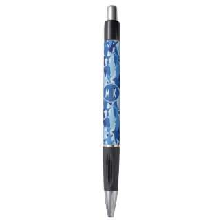 Blue Shark Pattern | Monogram Pen