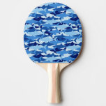 Blue Shark Pattern Ping-pong Paddle at Zazzle