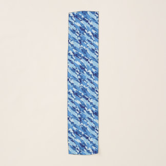 Blue Shark Pattern Scarf