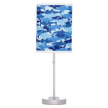 Blue Shark Pattern Table Lamp at Zazzle