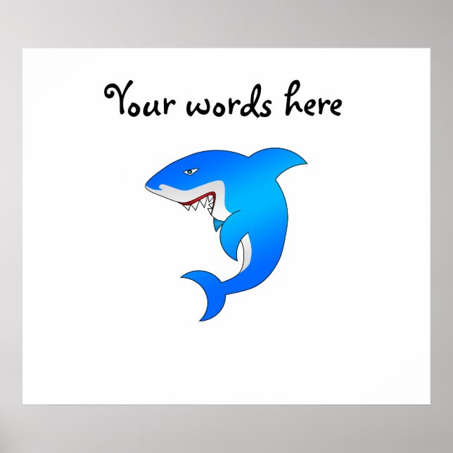 Blue shark poster (Front)