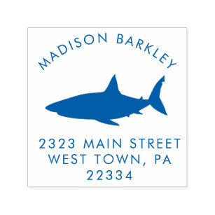 Wooden Stamp Stamp Shark
