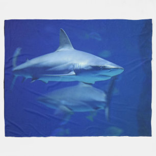 BLUE SHARKS FLEECE BLANKET