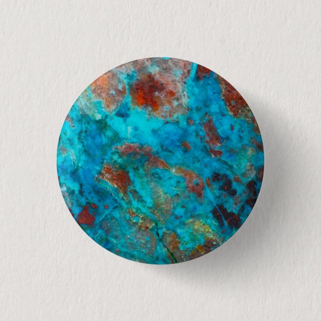 Blue Shattuckite Button (Front)