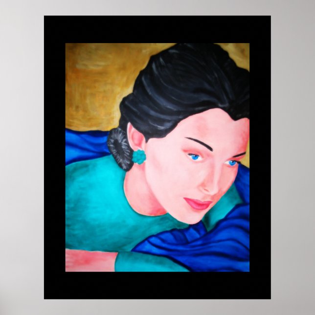 blue shawl poster (Front)