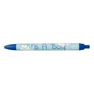 blue sheep baby boy shower pen