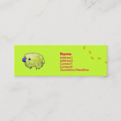 Blue Sheep Profile Card Business Card Template
