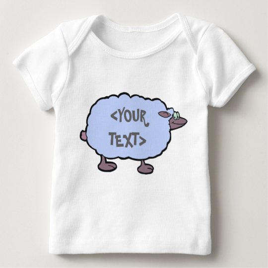 Blue Sheep, <YOUR TEXT> Baby T-Shirt