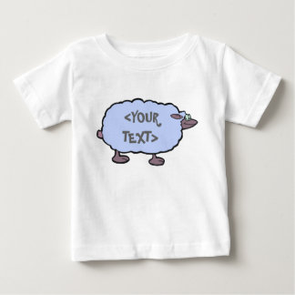Blue Sheep, <YOUR TEXT> Baby T-Shirt